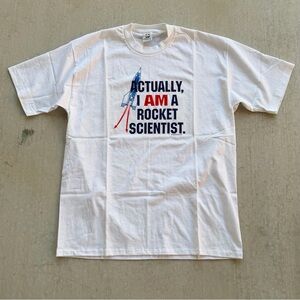 Vintage Rocket Scientists T Shirt 90s Single Stitch Funny XL Made In USA